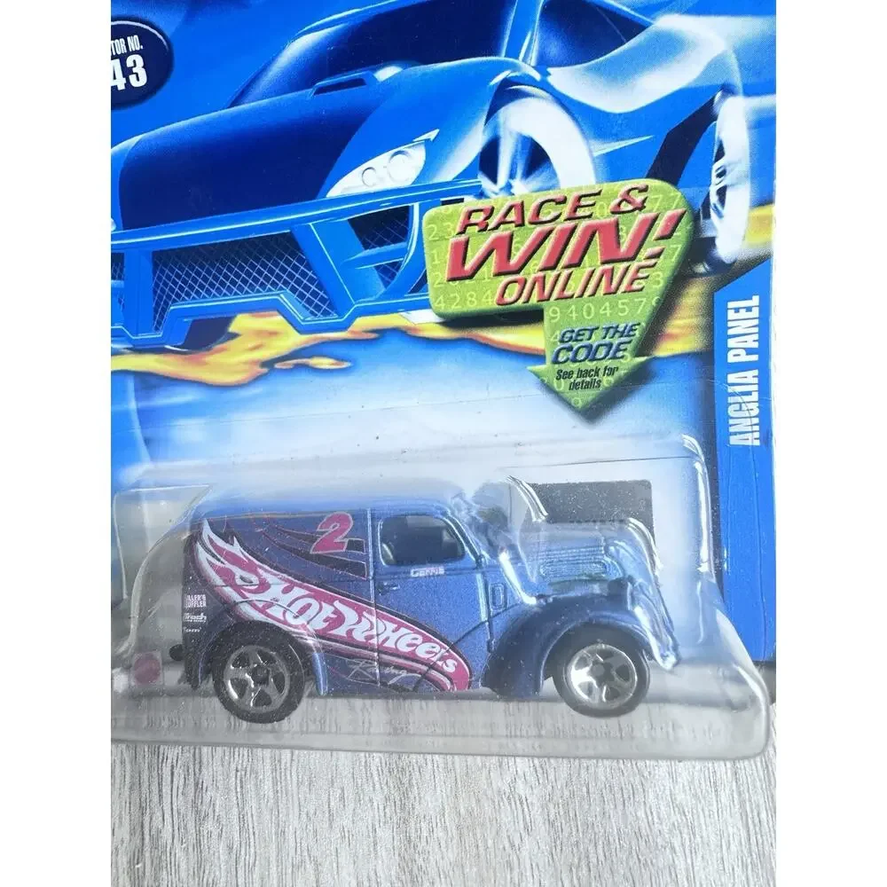 2002 Hot Wheels Anglia Panel #143 Truck Blue Card Mainline Series Blue New H61